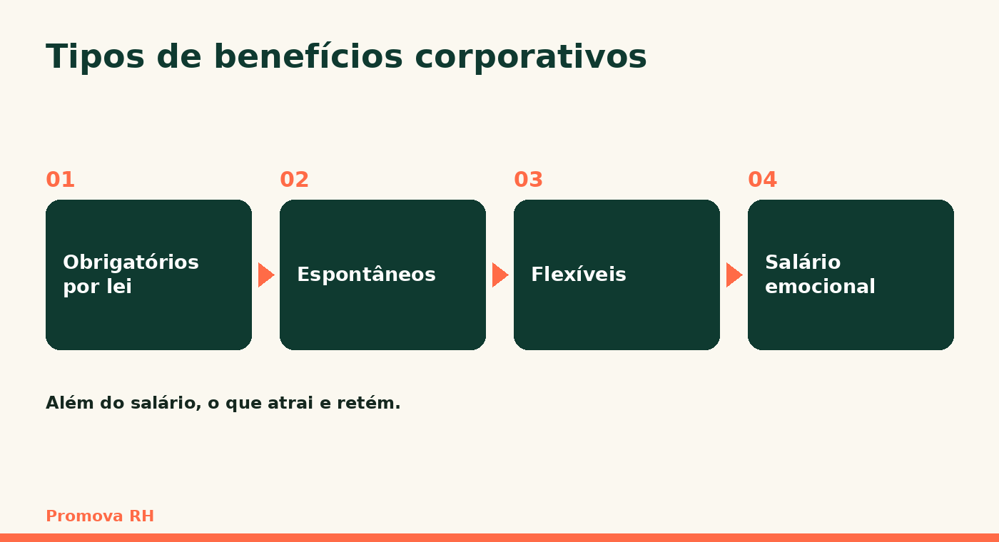 Os tipos de benefícios corporativos