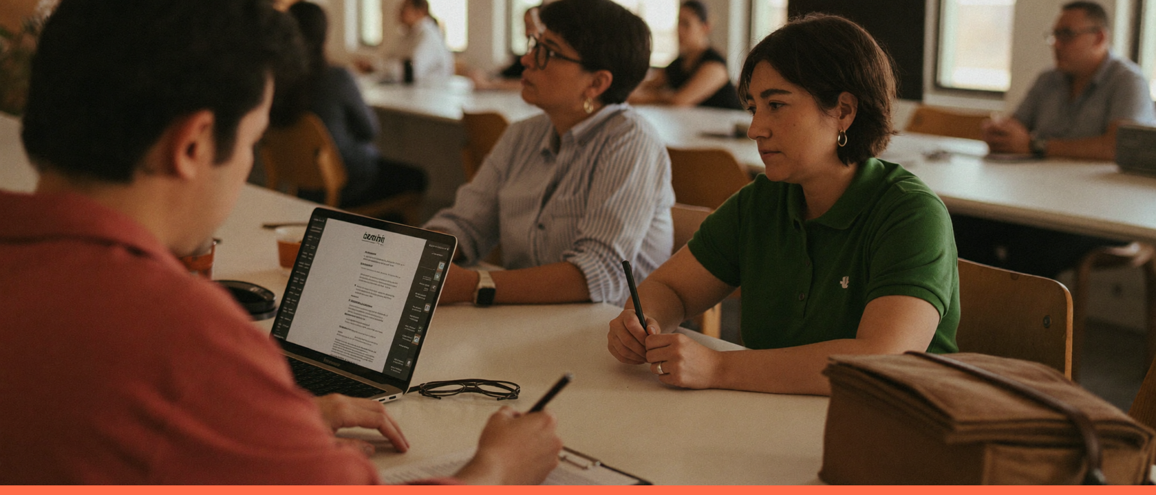 Entrevista por competências: pessoas em ambiente de trabalho, capa do artigo do Promova RH