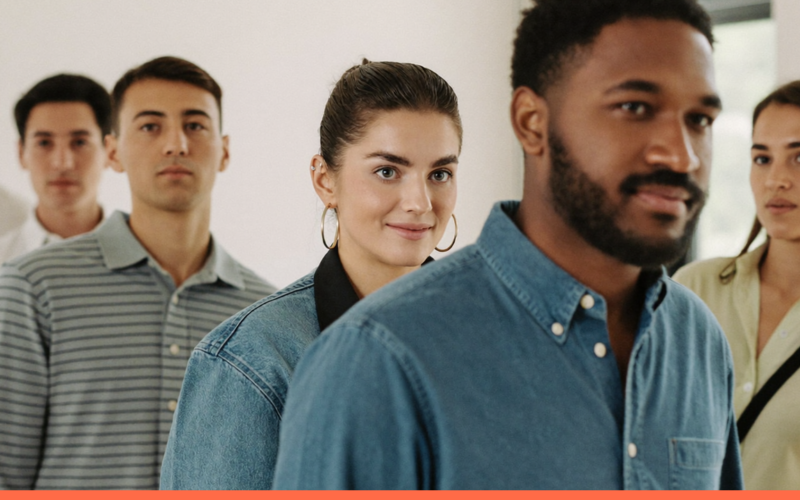 Equipe atravessando uma transição no trabalho de forma colaborativa
